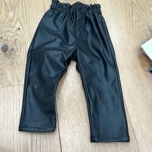 Zara vegan leather pants for 18-24 months for girl